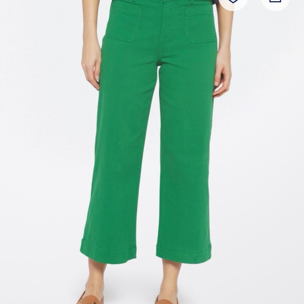 one 5 one Green Wide Leg Pants